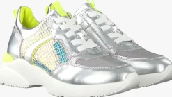 zilveren hip lage sneakers h1274