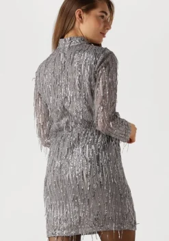 zilveren ibana mini jurk frasy