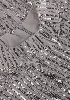 zilveren ibana mini jurk frasy