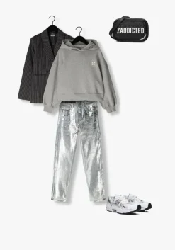 zilveren indian blue jeans straight leg jeans sue straight fit