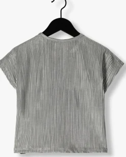 zilveren indian blue jeans t-shirt top metalllic