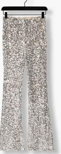 zilveren josh v flared broek flora
