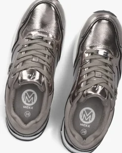 zilveren mexx lage sneakers paulita love