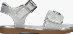 zilveren michael kors kids platte sandalen kieran