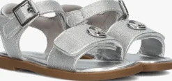 zilveren michael kors kids platte sandalen kieran
