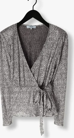 zilveren minus blouses limea wrap blouse