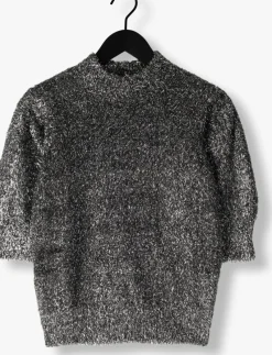 zilveren minus t-shirt msbritney knit t-shirt