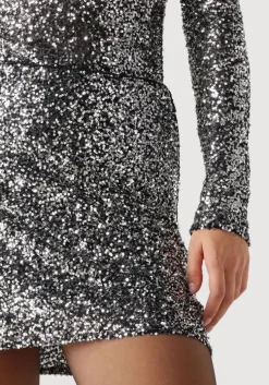 zilveren modström minirok laramd skirt