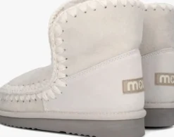 zilveren mou vachtlaarzen eskimo 18 glitter logo