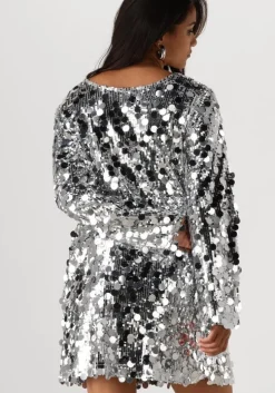 zilveren moves mini jurk idona