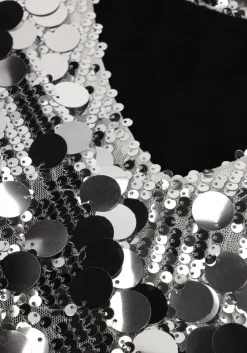 zilveren moves mini jurk idona