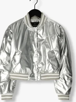 zilveren nik & nik gewatteerde jas kansas bomber