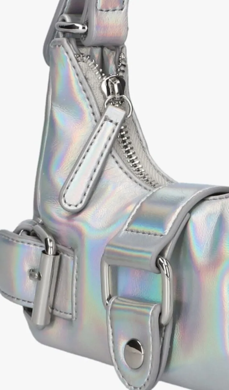 zilveren núnoo schoudertas palma recycled cool