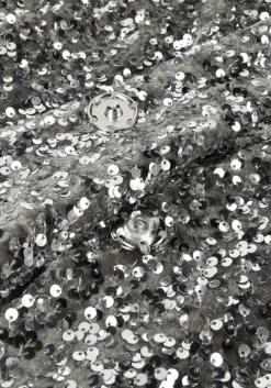 zilveren notre-v blazer nv-christine glitter velvet blazer