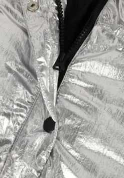 zilveren notre-v gewatteerde jas nv-eef