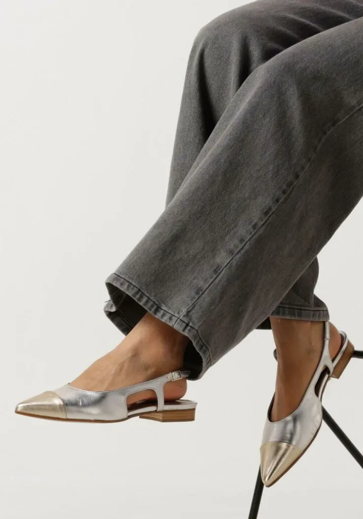 zilveren notre-v slingbacks 08-235