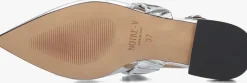 zilveren notre-v slingbacks 12237