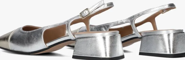 zilveren notre-v slingbacks 08-224