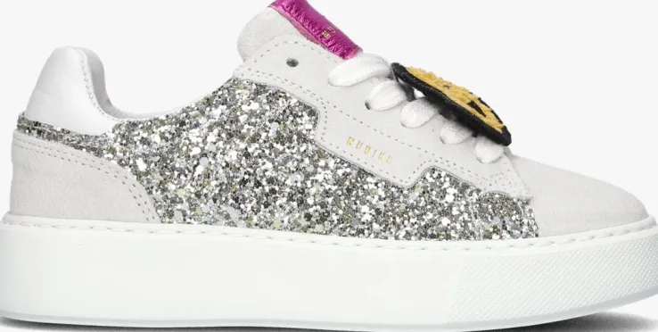 zilveren nubikk lage sneakers vince tora k