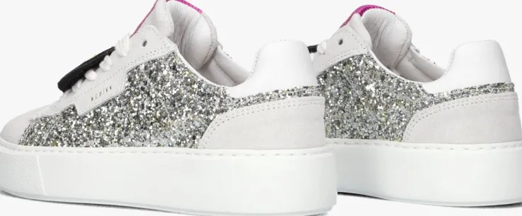 zilveren nubikk lage sneakers vince tora k