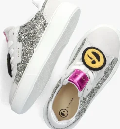 zilveren nubikk lage sneakers vince tora k