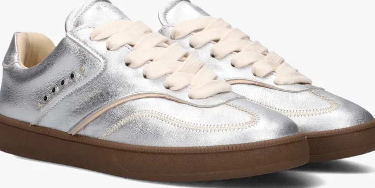 zilveren nubikk lage sneakers ray owen studs