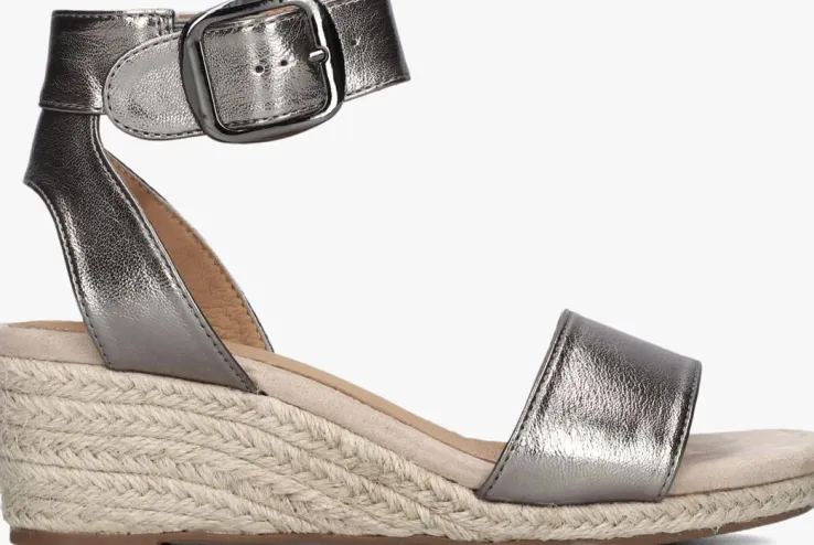 zilveren omoda espadrilles 0577-2