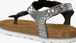 zilveren omoda platte sandalen 1680