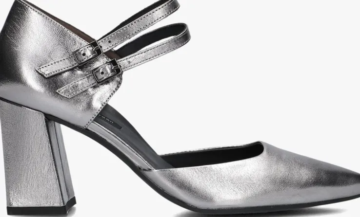 zilveren paul green pumps 3837