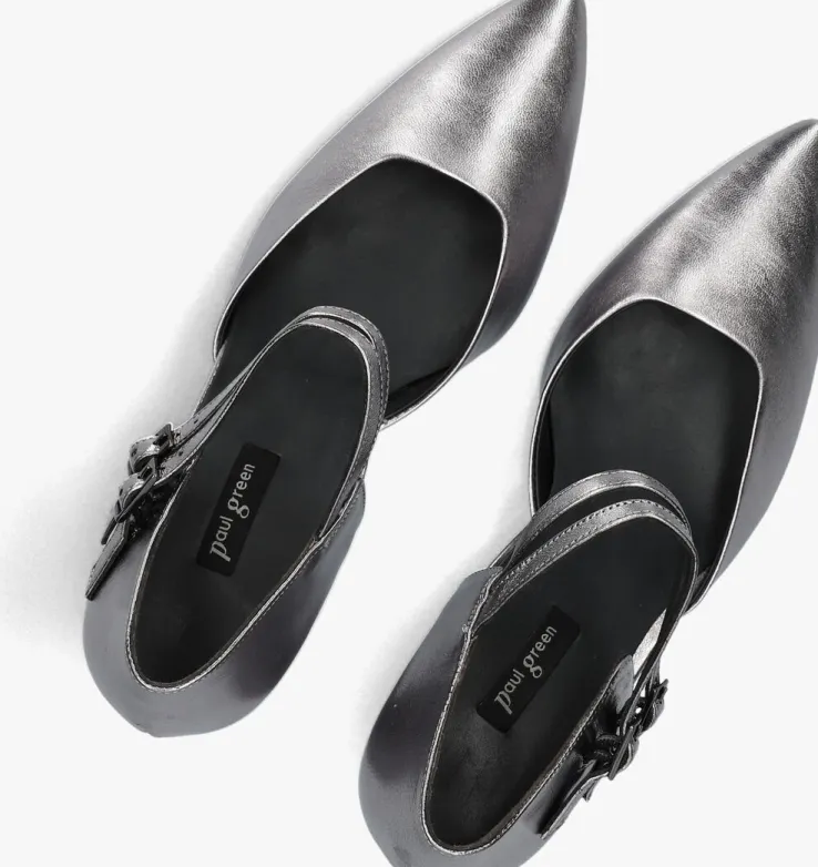 zilveren paul green pumps 3837