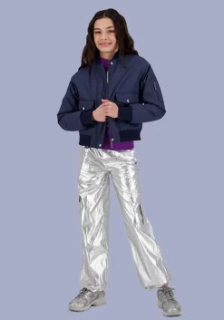 zilveren raizzed cargobroeken naira