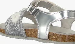 zilveren replay platte sandalen papua