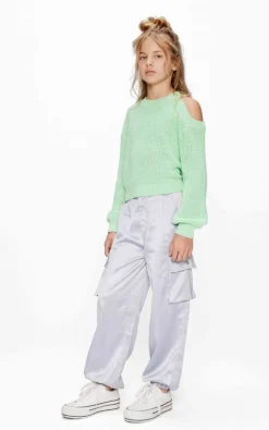 zilveren retour cargobroeken candy