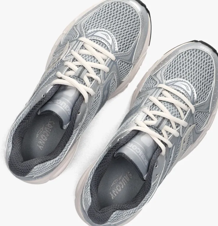 zilveren saucony lage sneakers ride millennium w