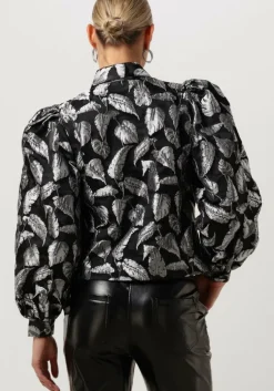 zilveren selected femme blouses slfpaula-elani silver leaf jacket b