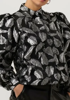 zilveren selected femme blouses slfpaula-elani silver leaf jacket b