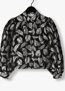 zilveren selected femme blouses slfpaula-elani silver leaf jacket b