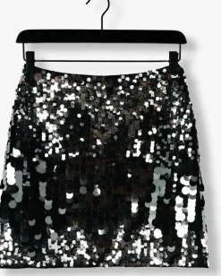 zilveren selected femme minirok slftana hw short sequins skirt