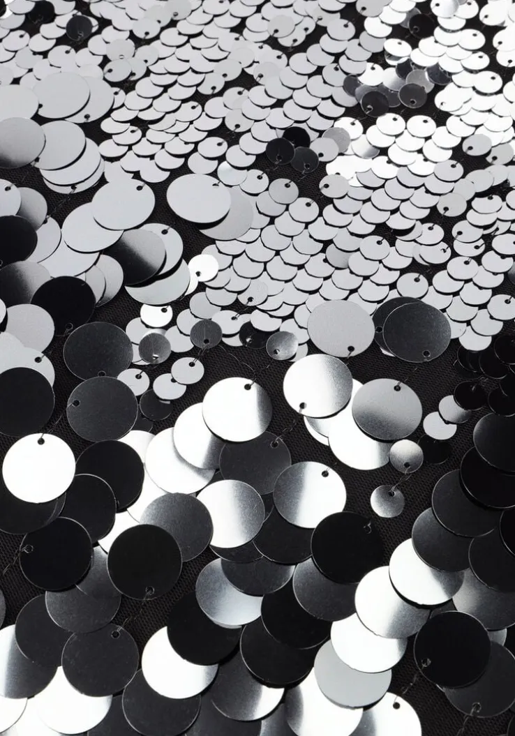 zilveren selected femme minirok slftana hw short sequins skirt