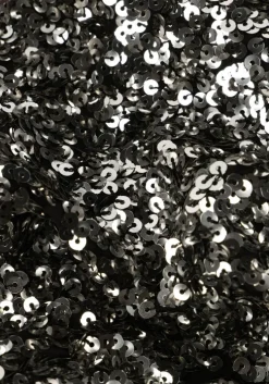 zilveren selected femme mini jurk slfcolyn ls short sequins dress