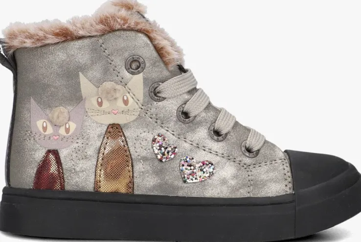 zilveren shoesme hoge sneakers sh24w035