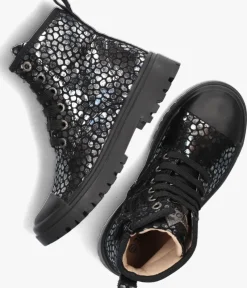 zilveren shoesme veterboots sw23w001