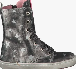 zilveren shoesme veterboots ur7w023