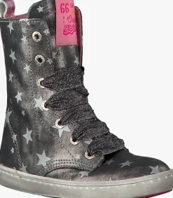 zilveren shoesme veterboots ur7w023