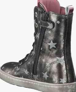 zilveren shoesme veterboots ur7w023