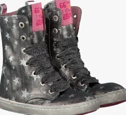 zilveren shoesme veterboots ur7w023