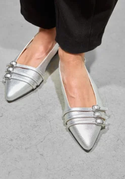 zilveren stefano lauran slingbacks 15600154