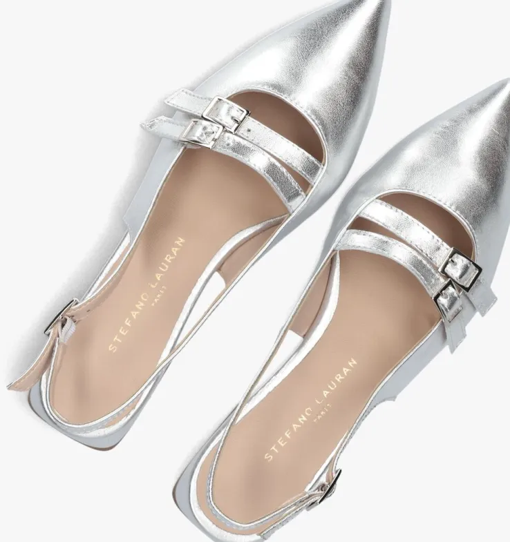 zilveren stefano lauran slingbacks marianna