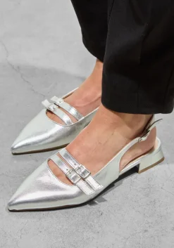 zilveren stefano lauran slingbacks marianna