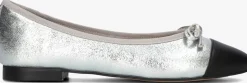 zilveren steve madden ballerina's ellison